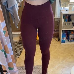 Lululemon Maroon Leggings